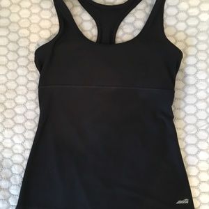 Black workout tank